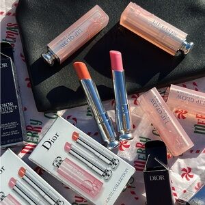 Dior Lip Glow Color Reviver Balm - Pink and Peach SET OF TWO BALMS (AMAZING)